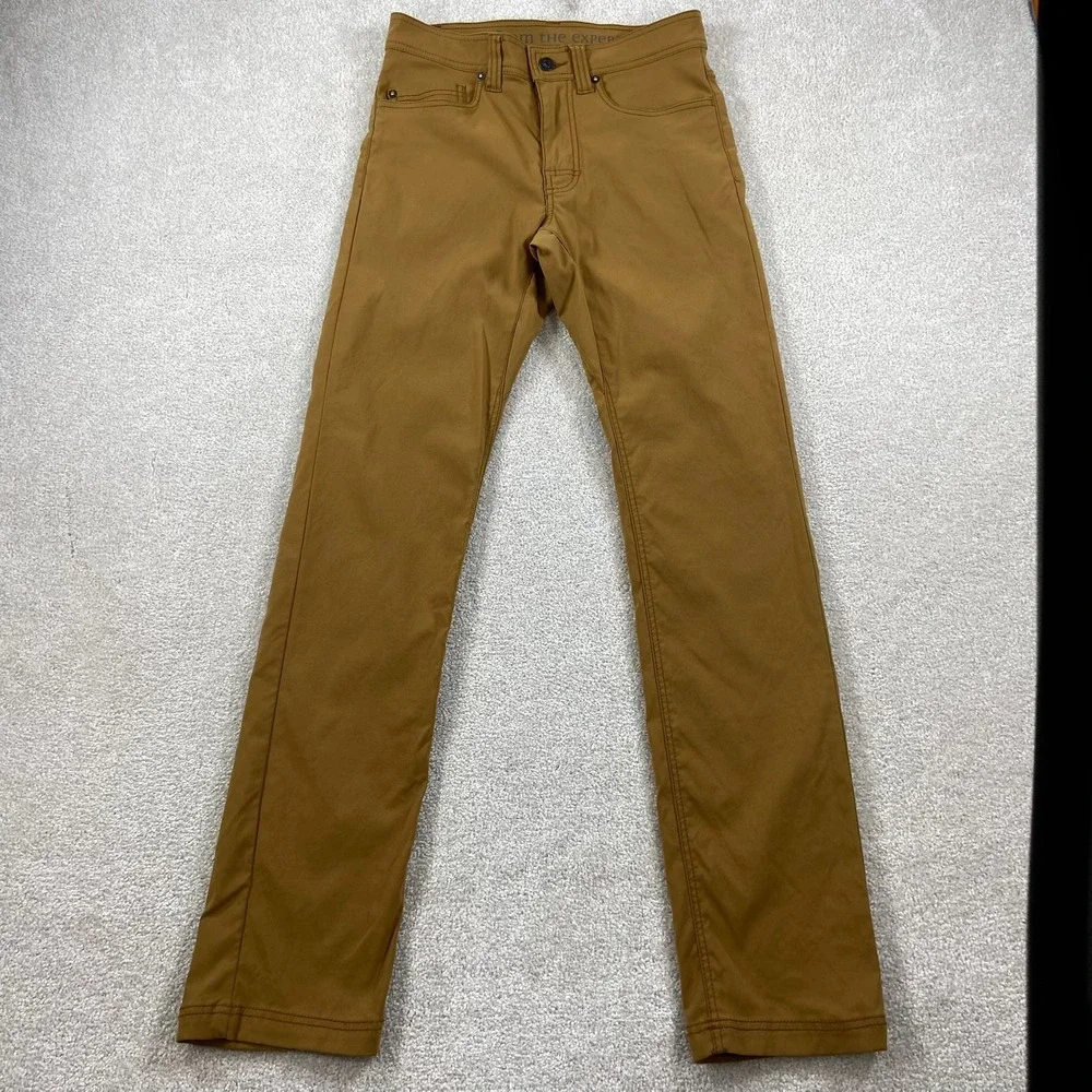 Prana Brion Pants Mens 28x34 (Fits 29x33) Slim Fit Stretch Nylon Outdoor Hiking